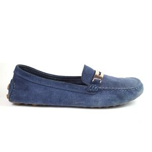COACH Womens Loafer Flats Nola Blue Suede Shoe 8.5